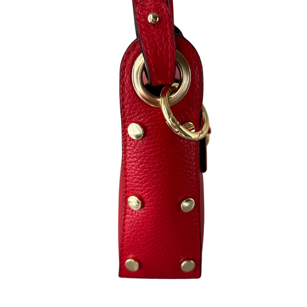 🆕🇮🇹Italian handmade genuine leather Crossbody Bag with Gold Accent - Picture 5 of 7